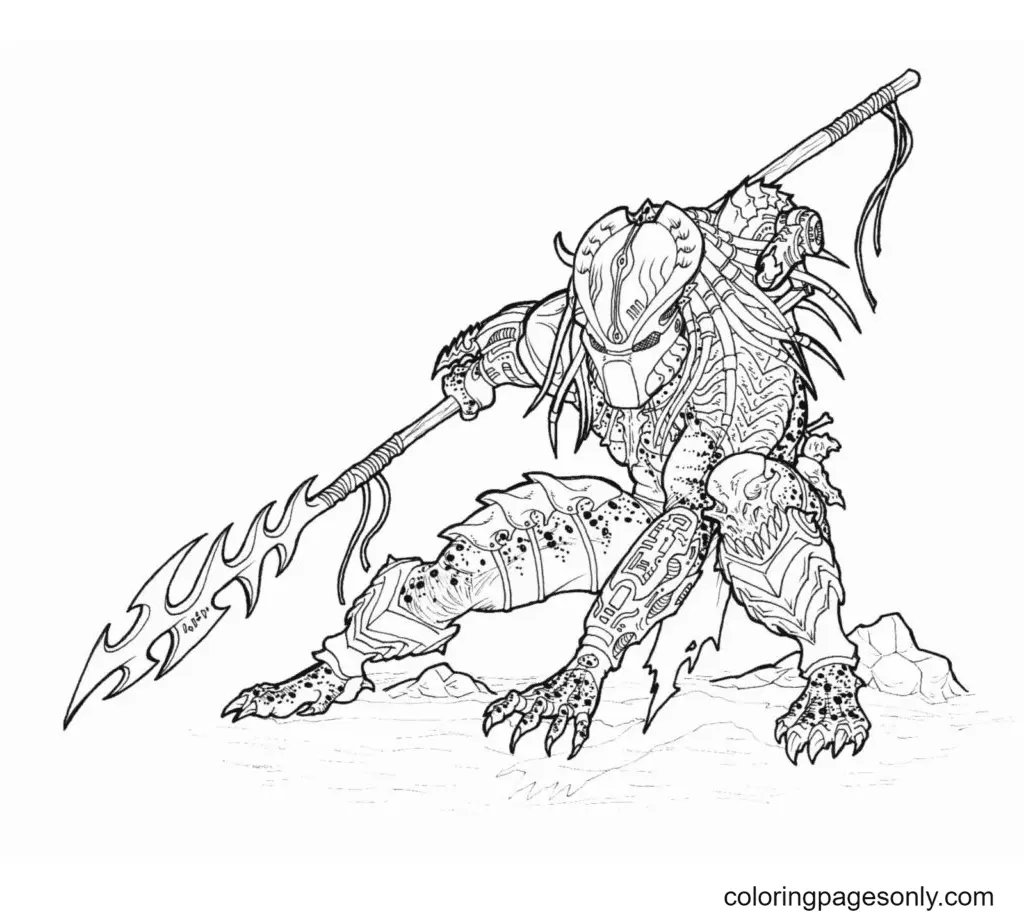 Predator Coloring Pages