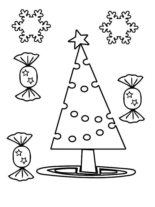 Preschool Christmas Coloring Pages