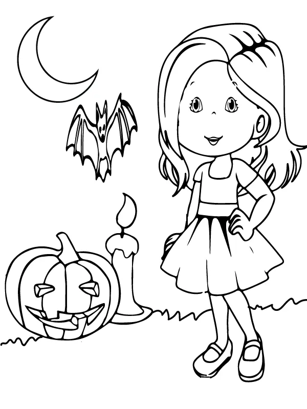 Preschool Halloween Coloring Pages