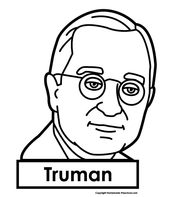 President Harry S Truman Coloring Pages