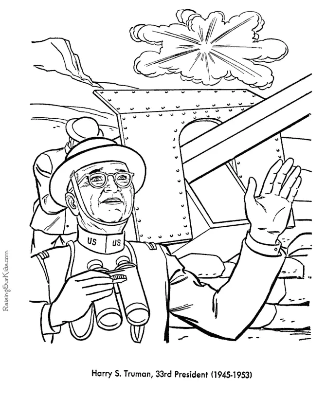 President Harry S Truman Coloring Pages