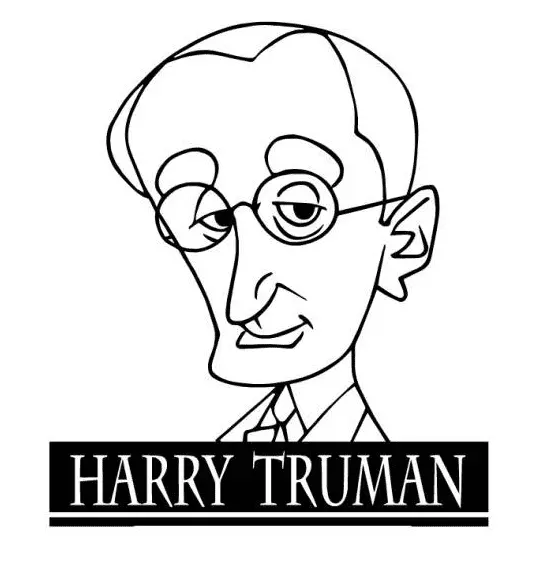 President Harry S Truman Coloring Pages