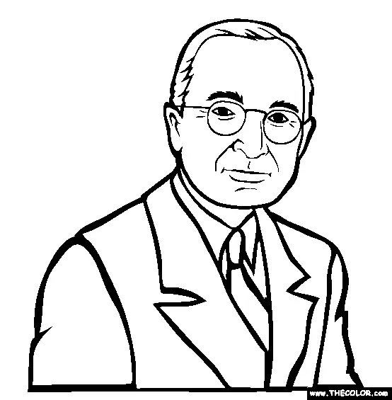 President Harry S Truman Coloring Pages