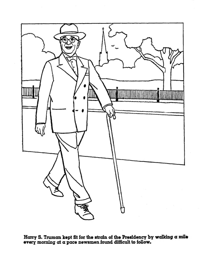 President Harry S Truman Coloring Pages