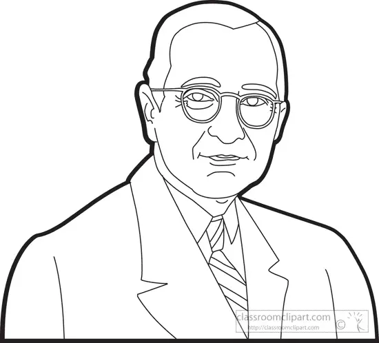 President Harry S Truman Coloring Pages