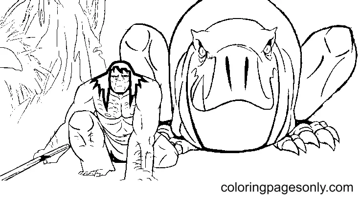 Primal Coloring Pages