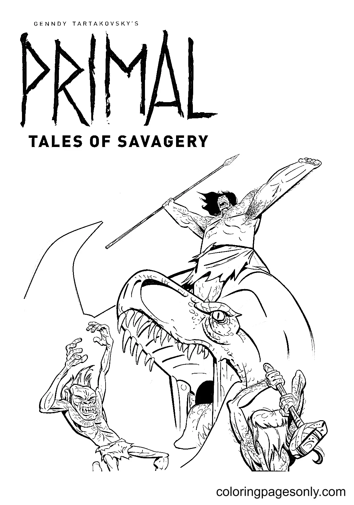 Primal Coloring Pages