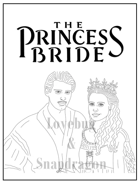 Princess Bride Coloring Pages