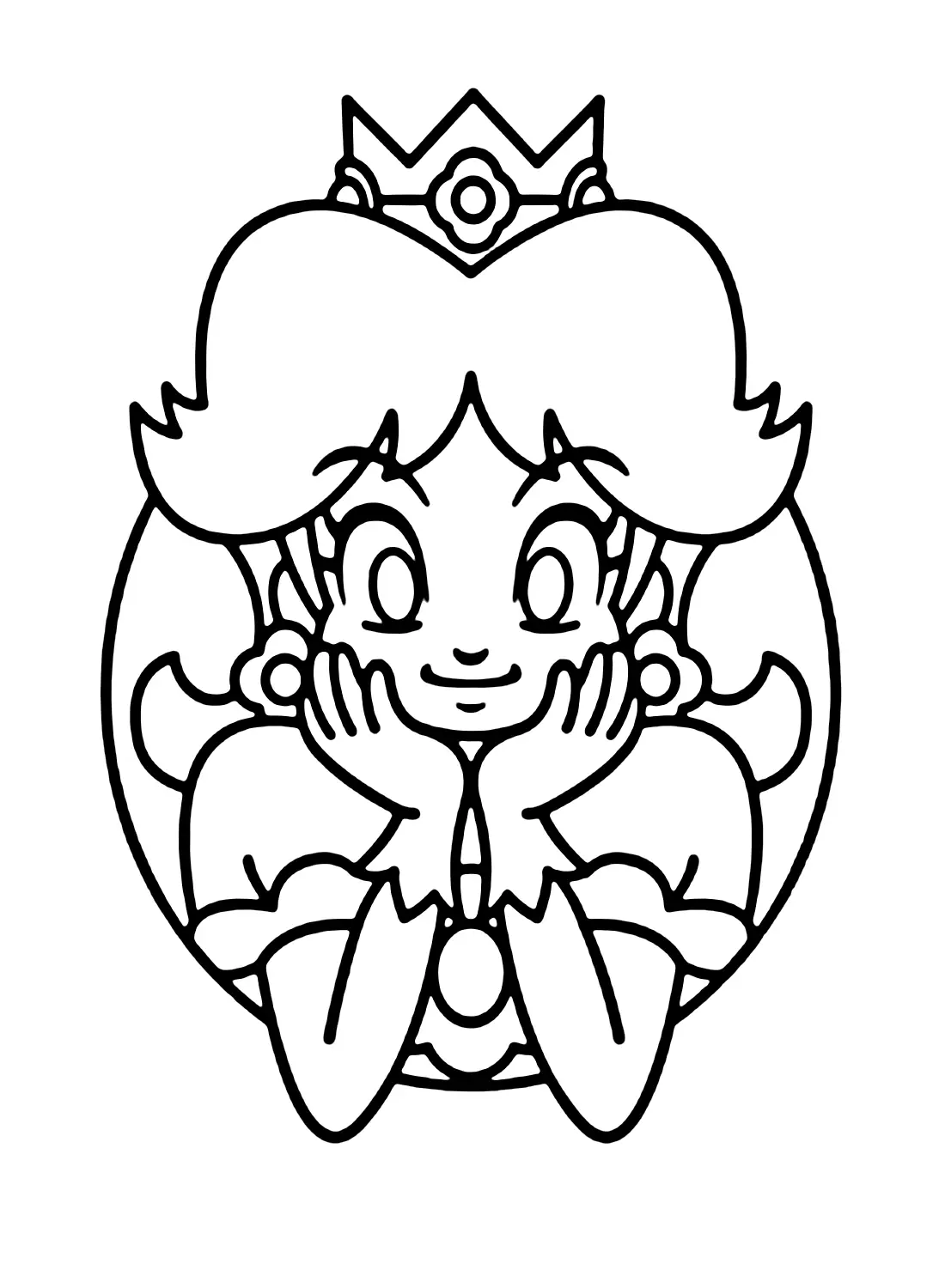 Princess Daisy Coloring Pages