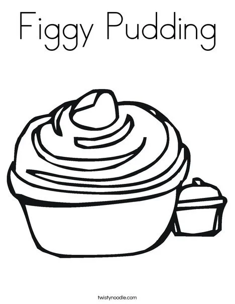 Pudding Coloring Pages