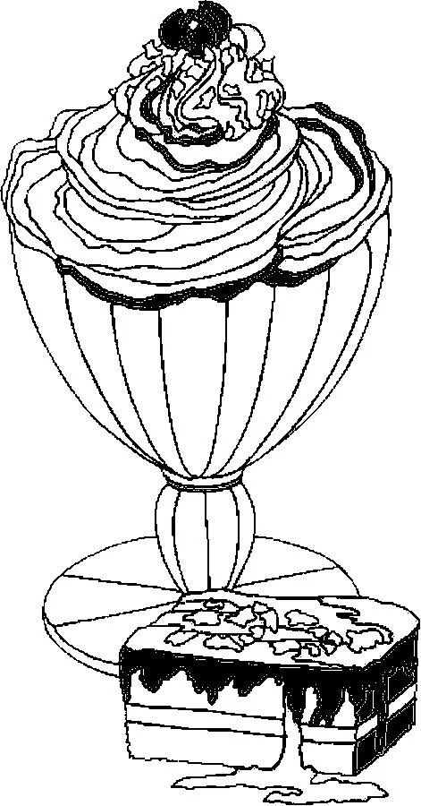 Pudding Coloring Pages