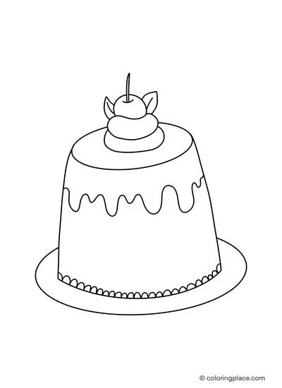 Pudding Coloring Pages