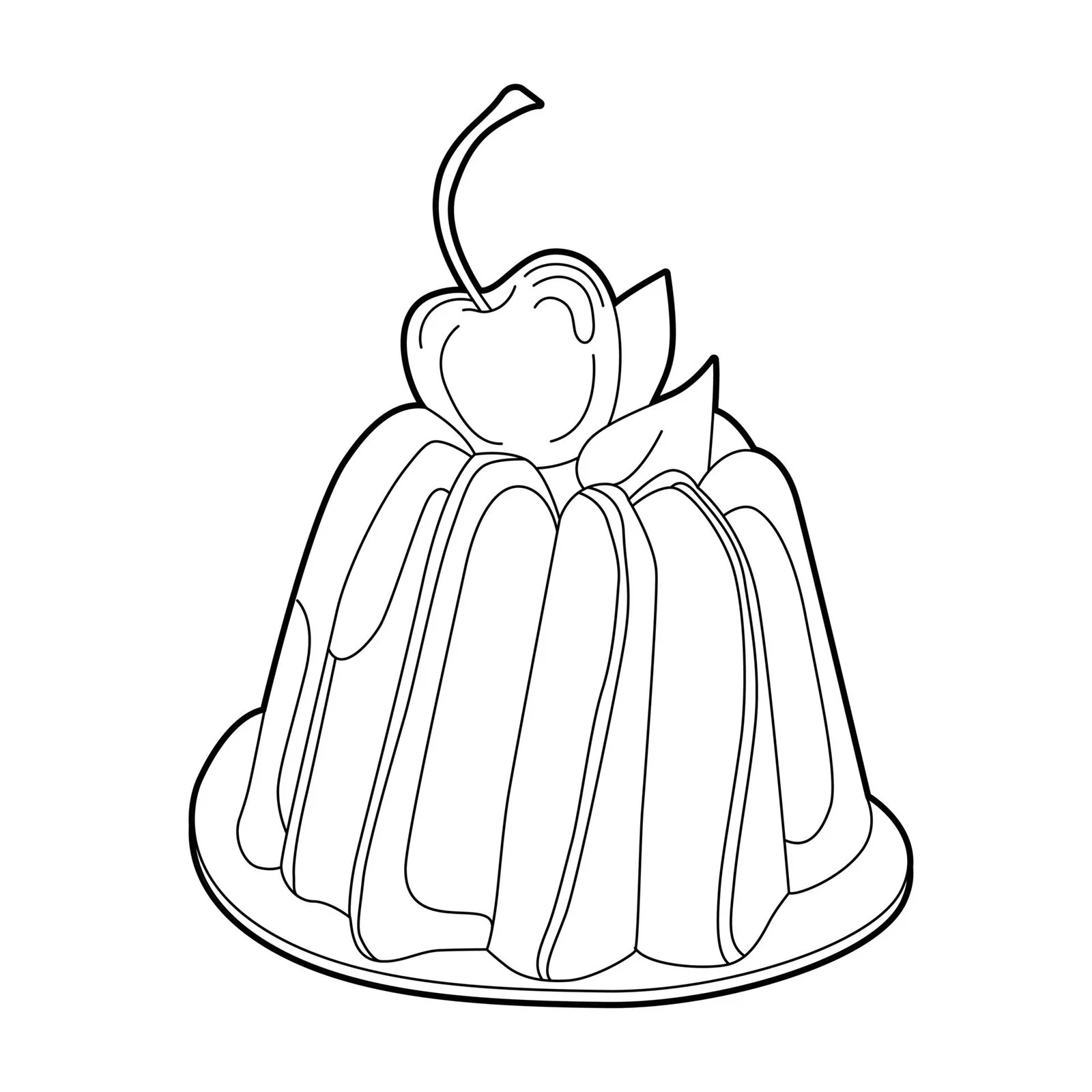 Pudding Coloring Pages