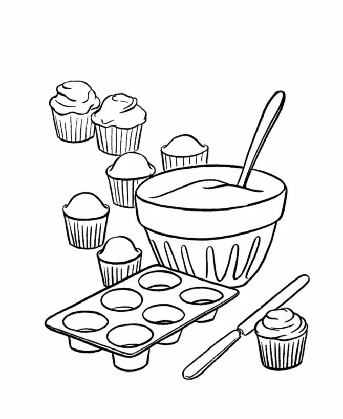 Pudding Coloring Pages