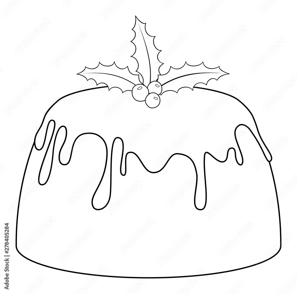 Pudding Coloring Pages