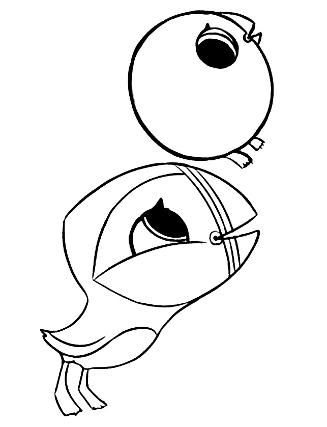 Puffin Rock Coloring Pages