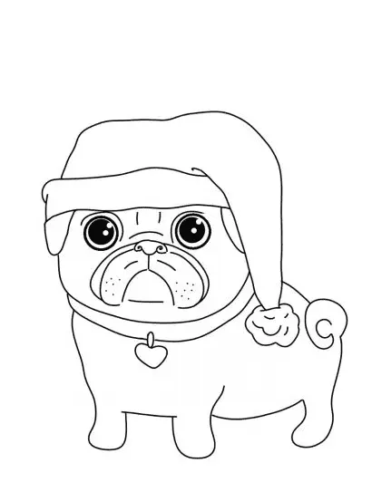 Pug Coloring Pages