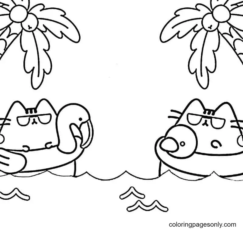 Pusheen Coloring Pages