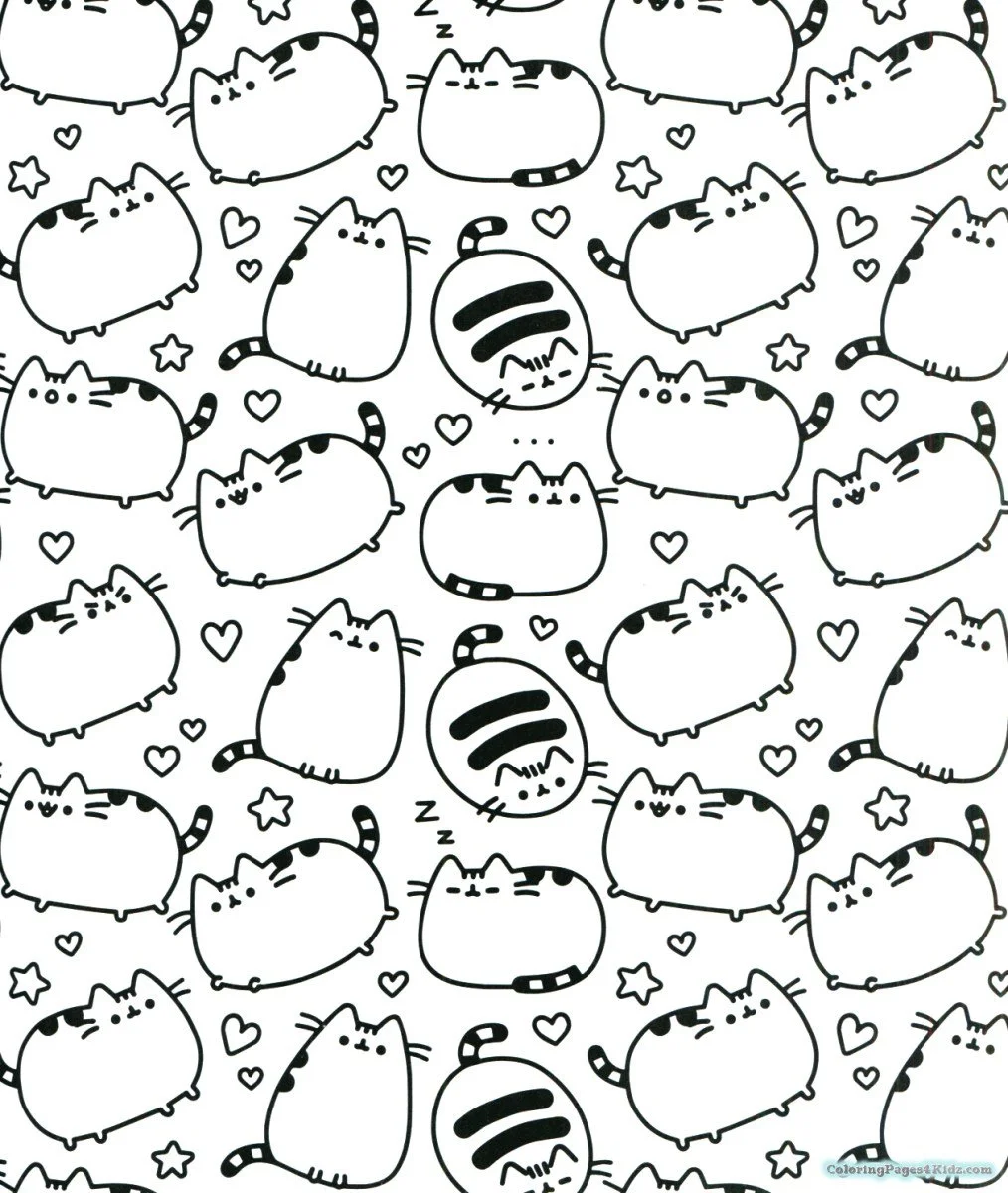 Pusheen Coloring Pages