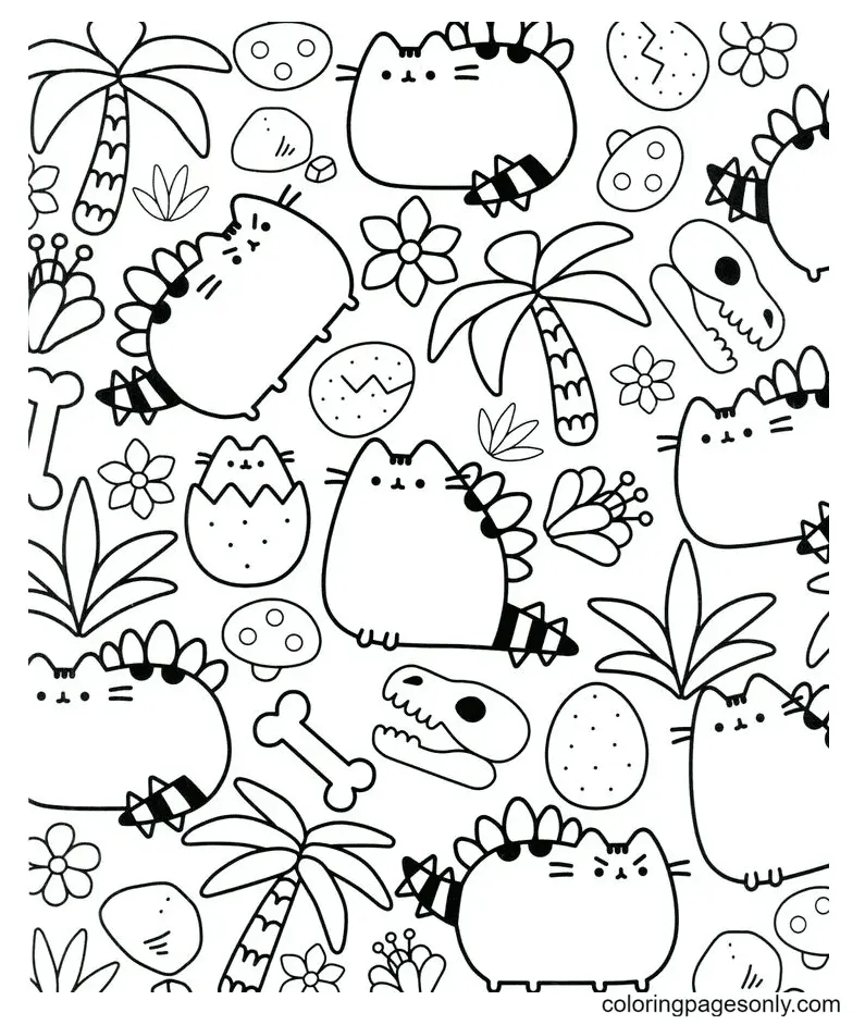 Pusheen Coloring Pages