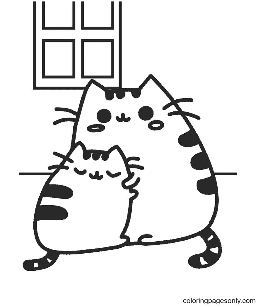 Pusheen Coloring Pages