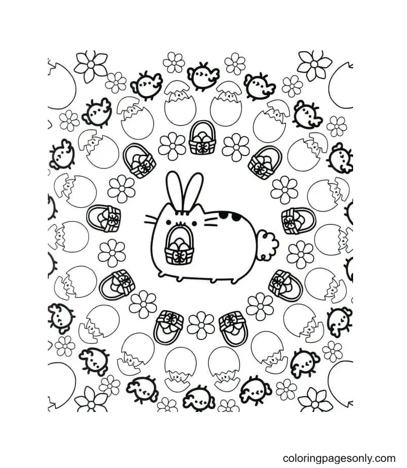 Pusheen Coloring Pages