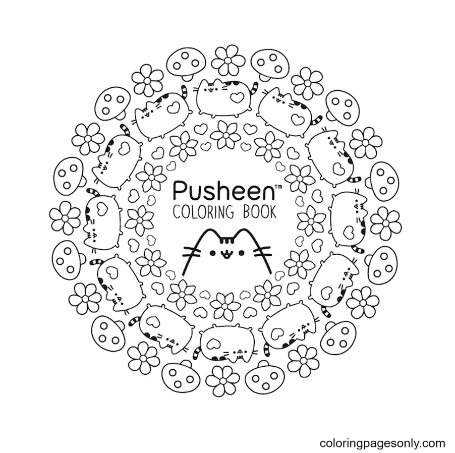 Pusheen Coloring Pages