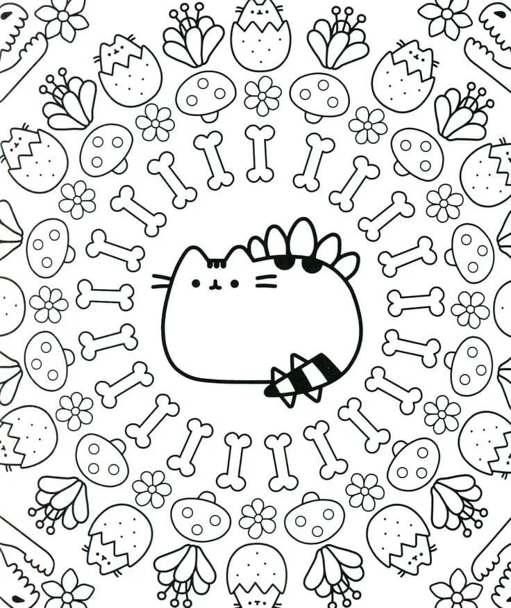 Pusheen Coloring Pages