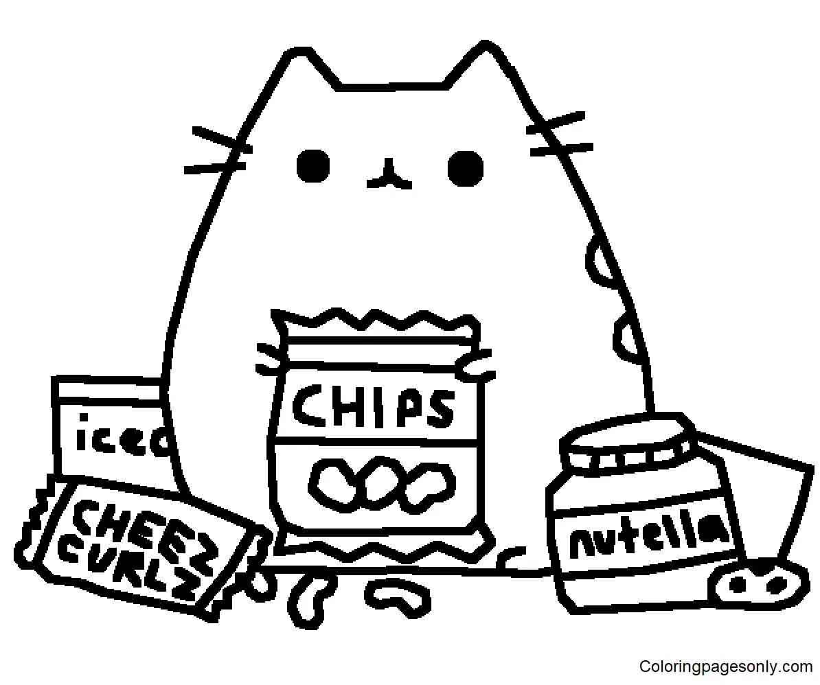 Pusheen Coloring Pages