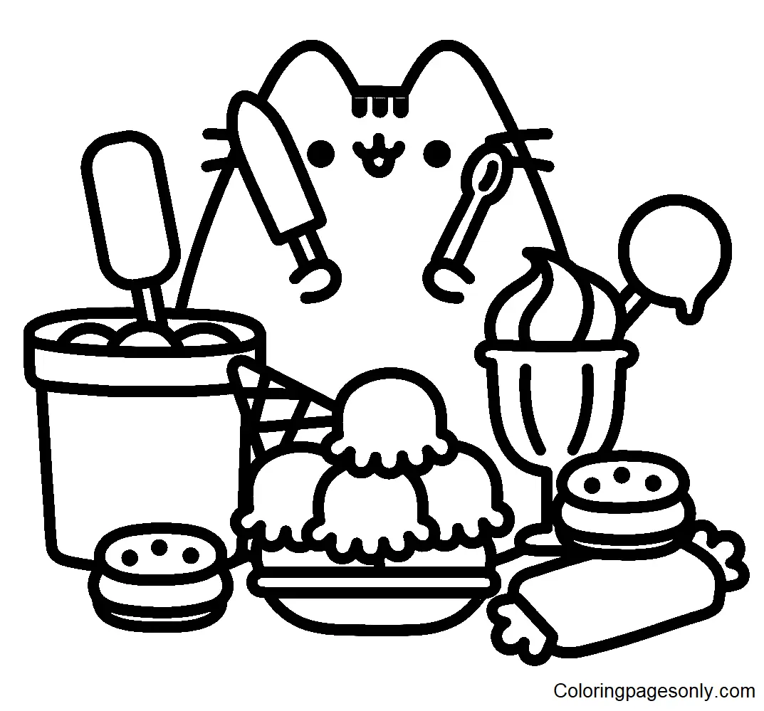 Pusheen Coloring Pages