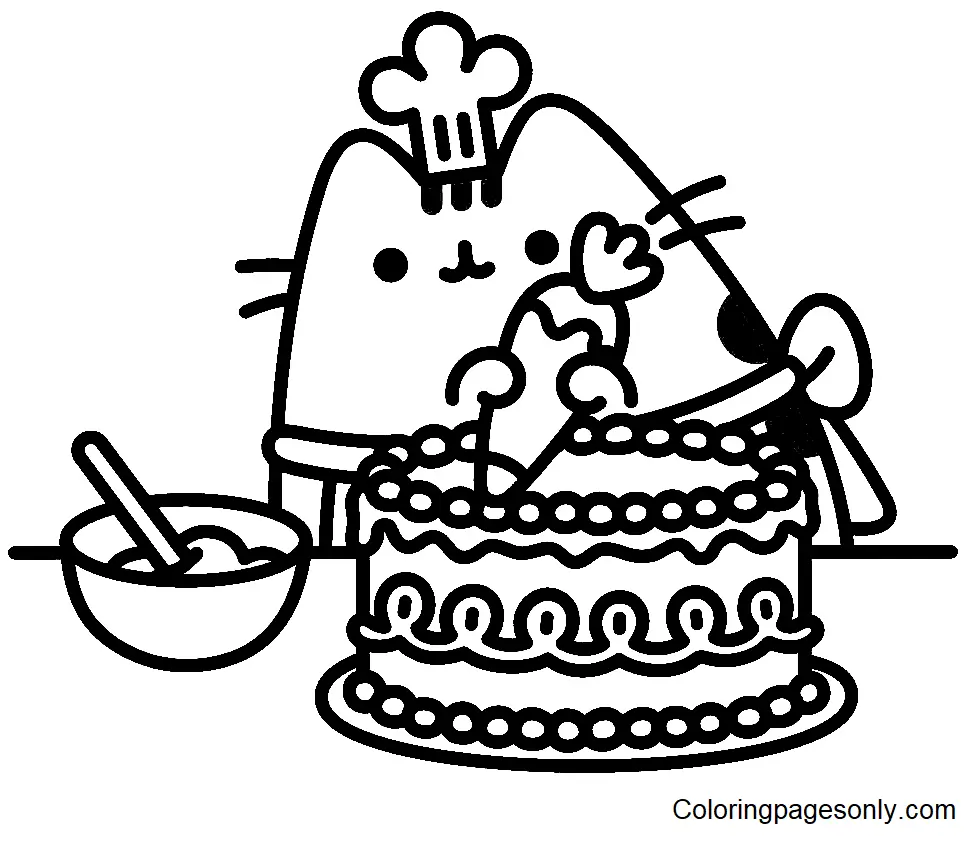 Pusheen Coloring Pages