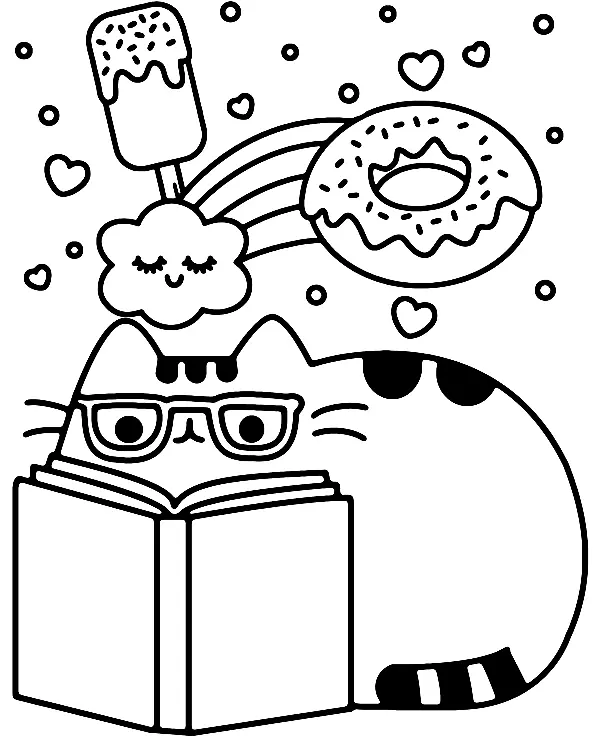 Pusheen Coloring Pages