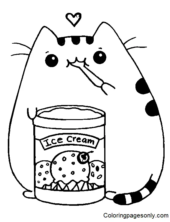 Pusheen Coloring Pages