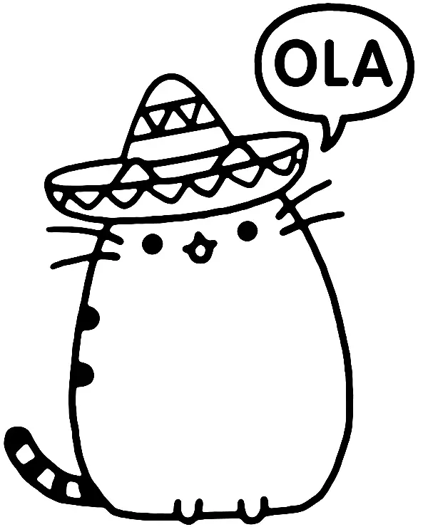 Pusheen Coloring Pages