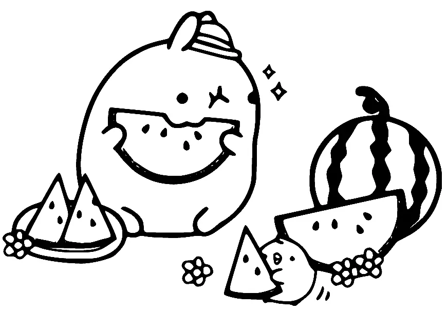 Pusheen Coloring Pages