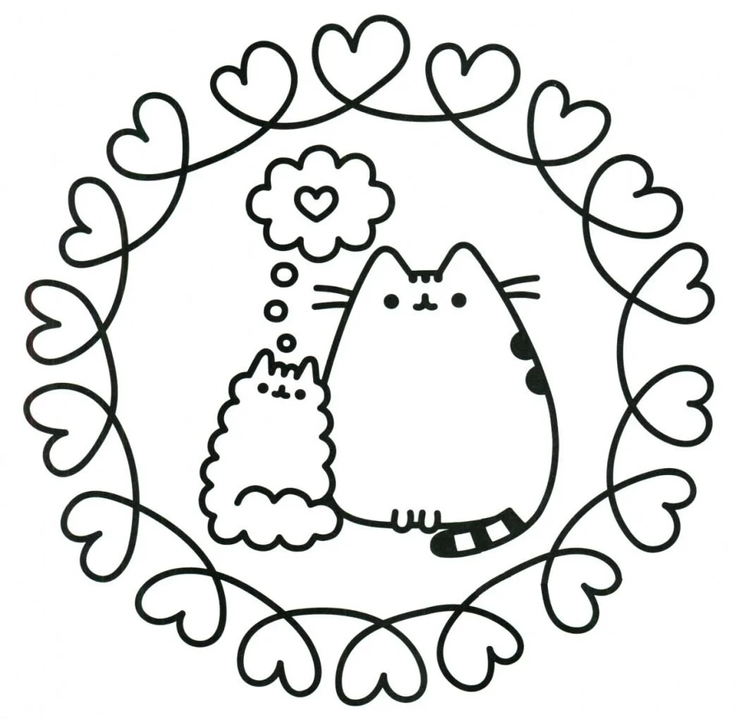 Pusheen Coloring Pages