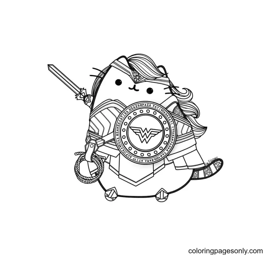 Pusheen Coloring Pages