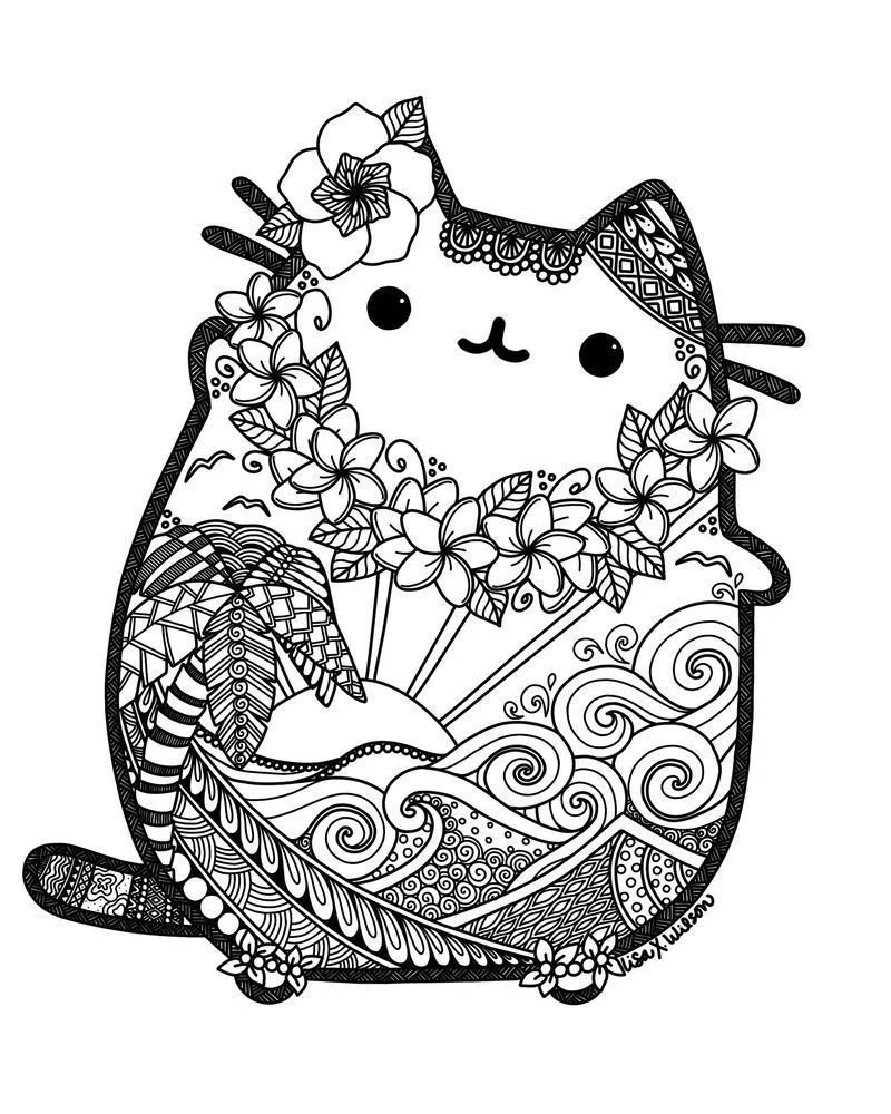 Pusheen Coloring Pages