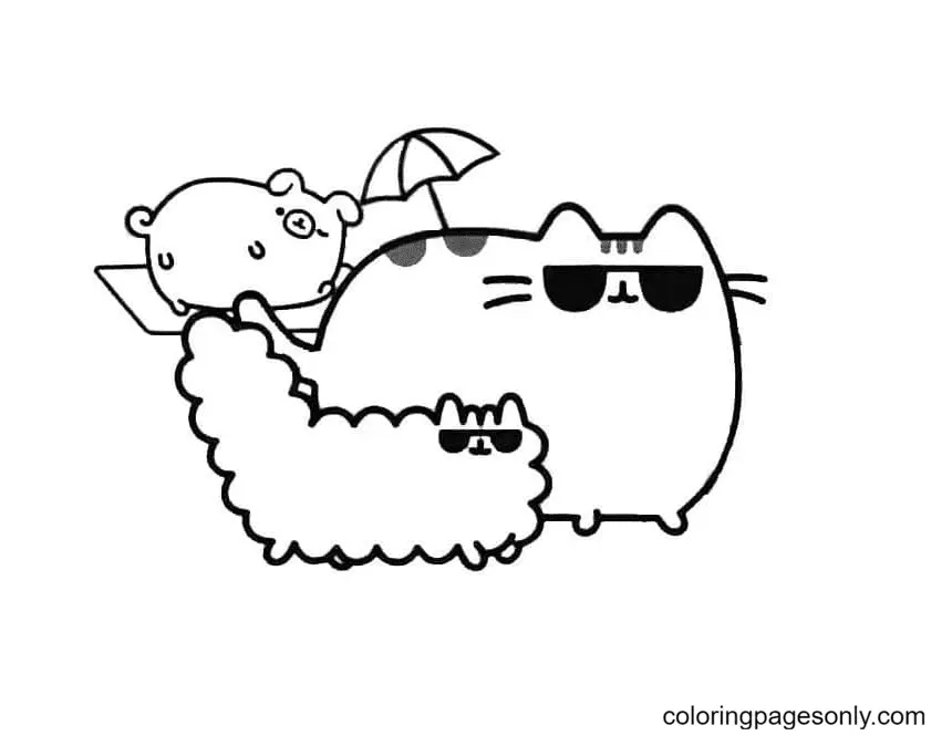 Pusheen Coloring Pages