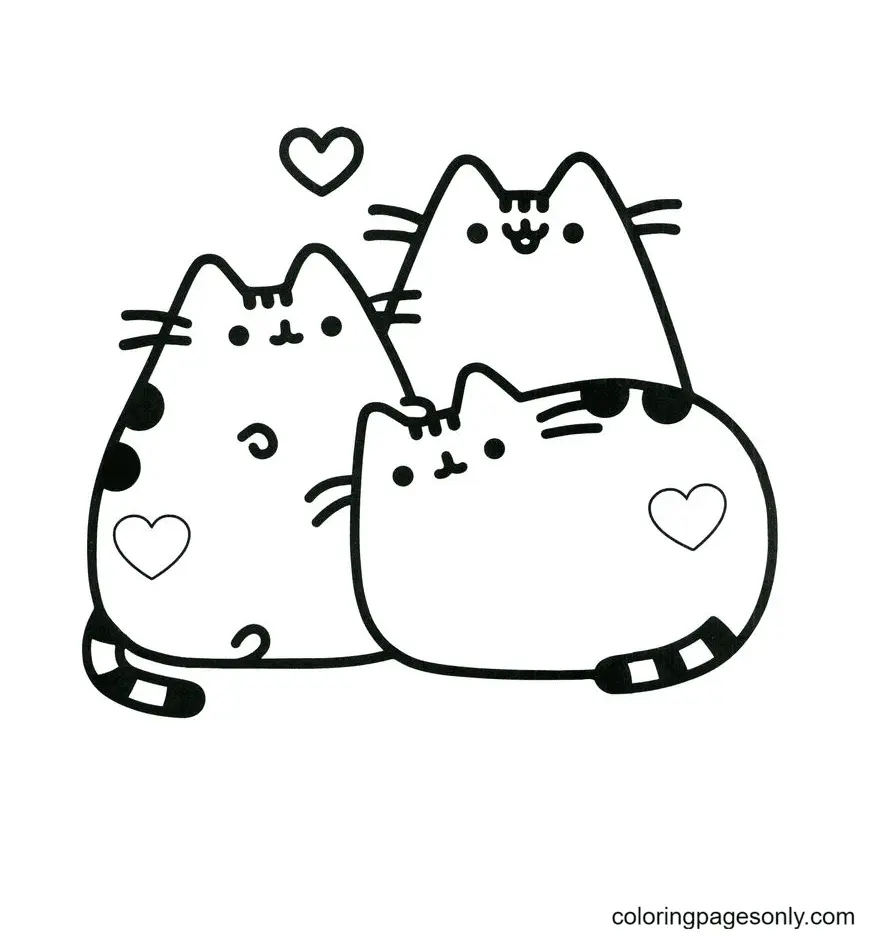 Pusheen Coloring Pages