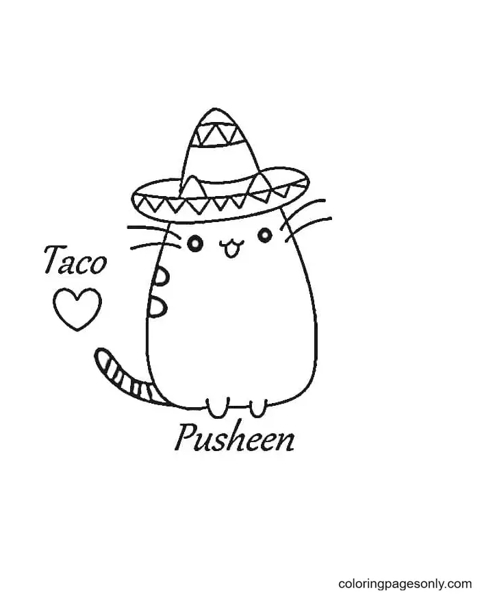 Pusheen Coloring Pages