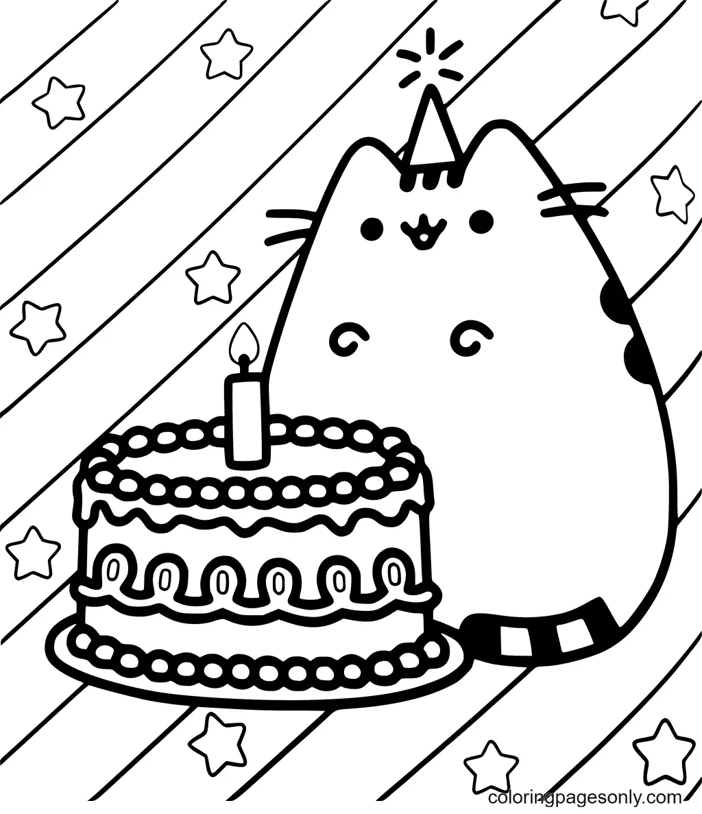 Pusheen Coloring Pages