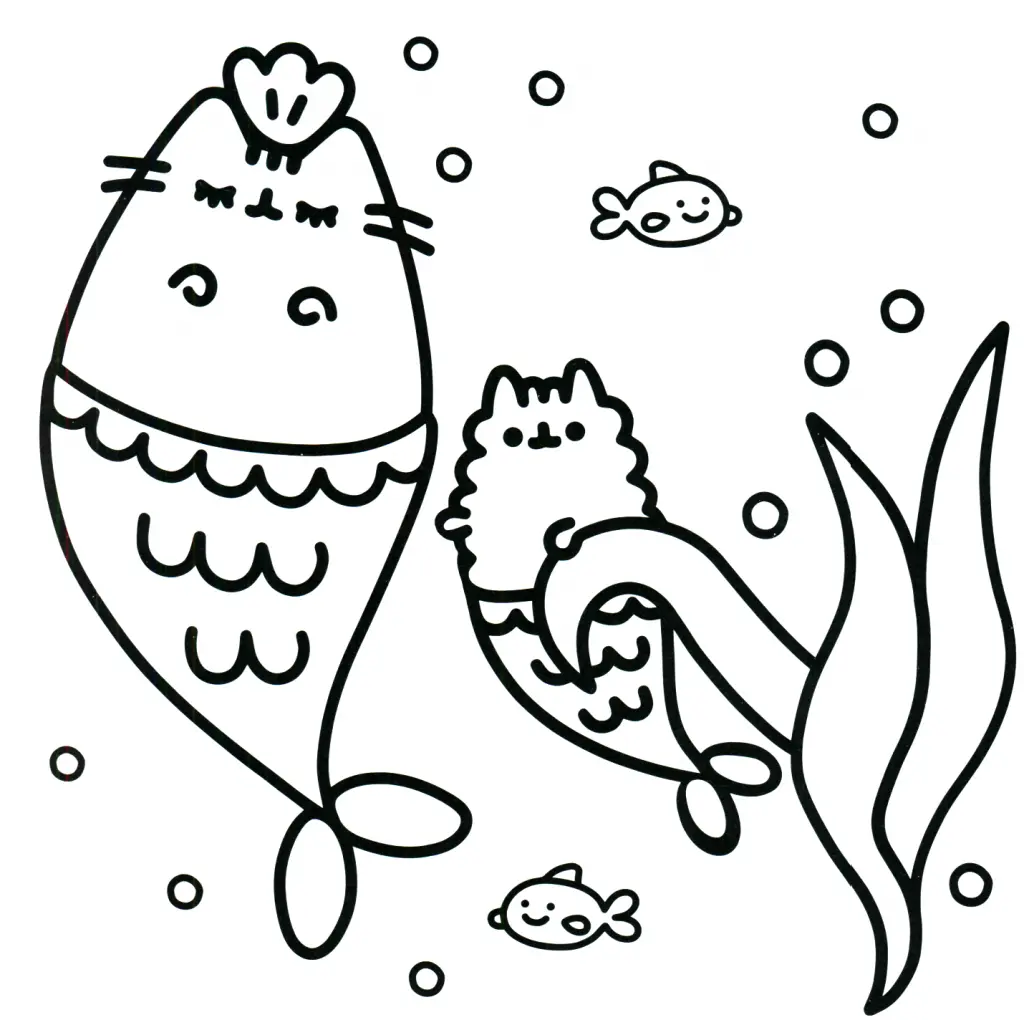 Pusheen Coloring Pages