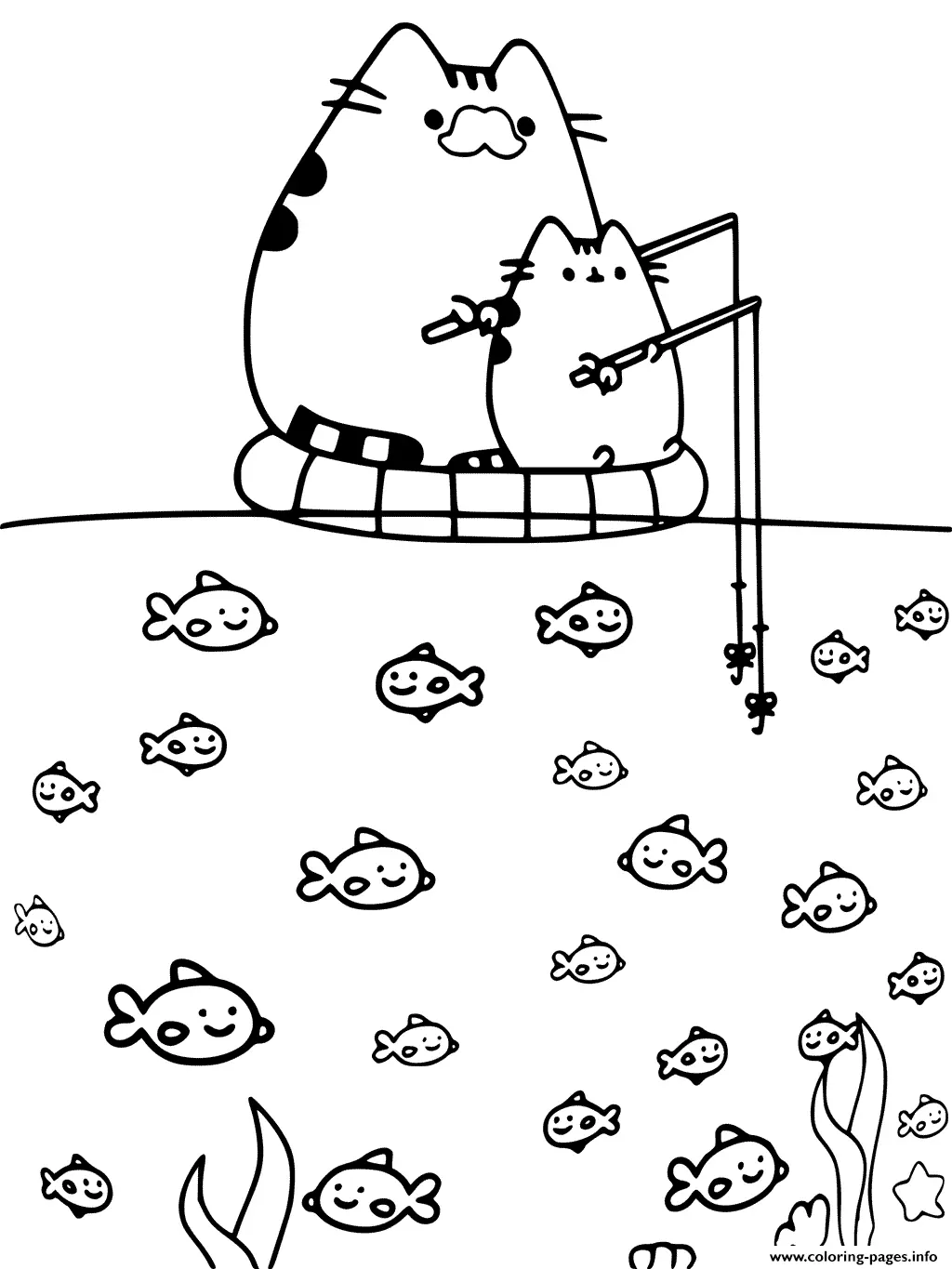 Pusheen Coloring Pages