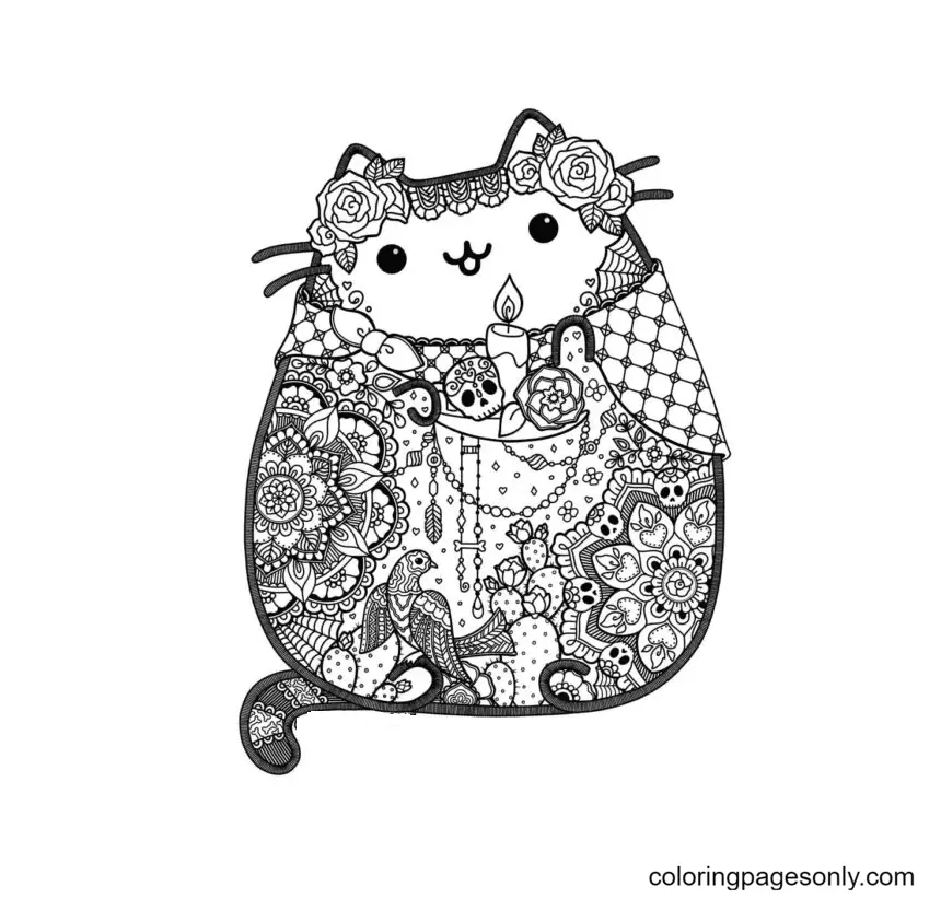 Pusheen Coloring Pages