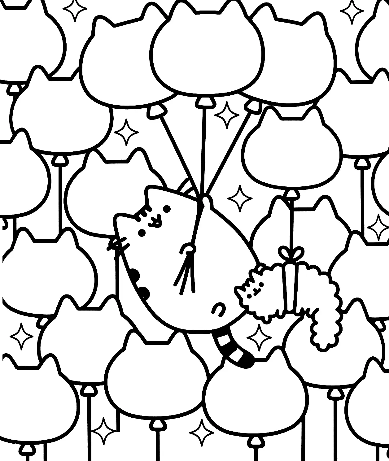 Pusheen Coloring Pages