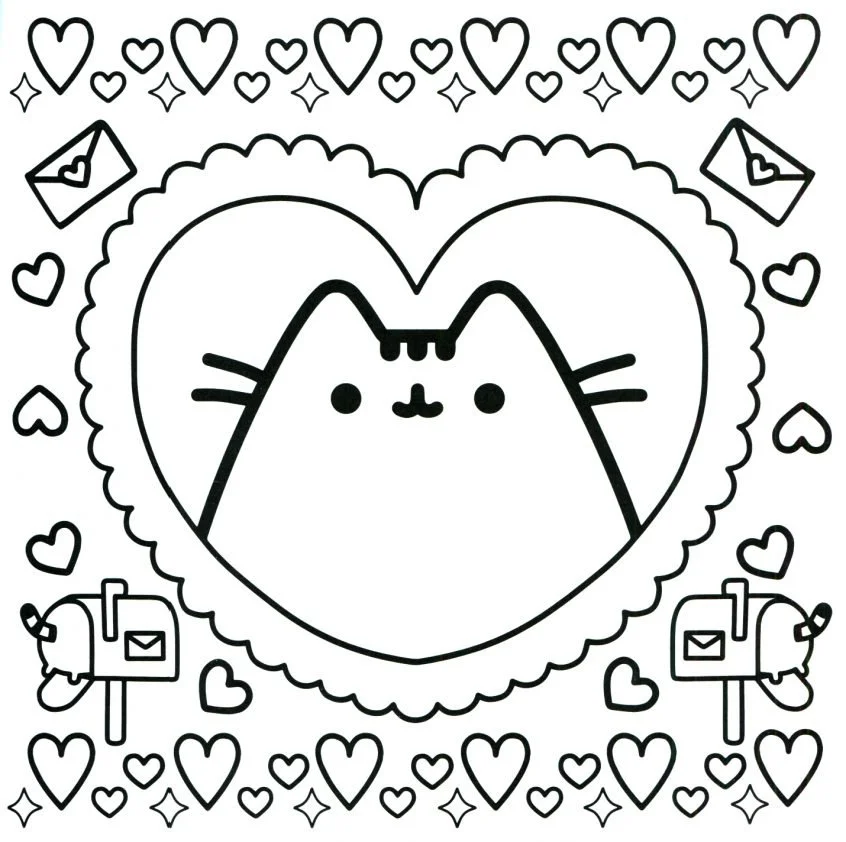 Pusheen Coloring Pages