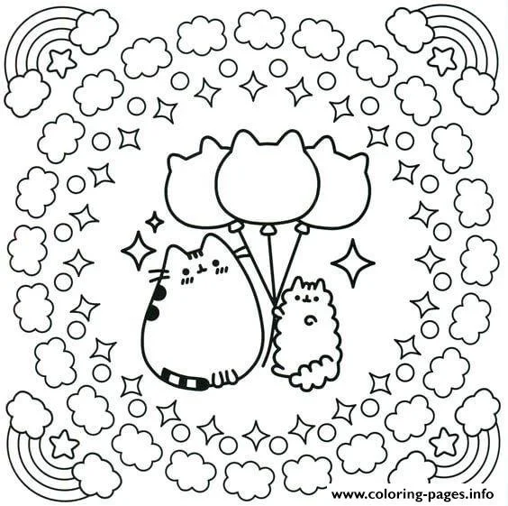 Pusheen Coloring Pages