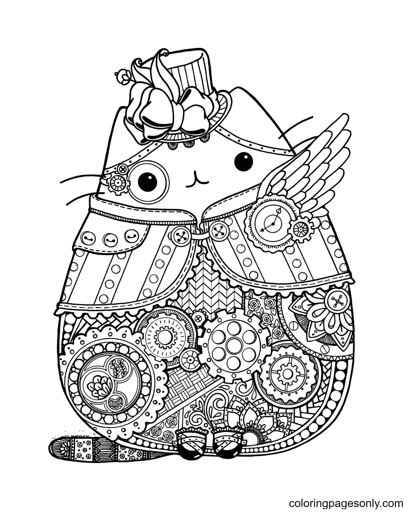 Pusheen Coloring Pages