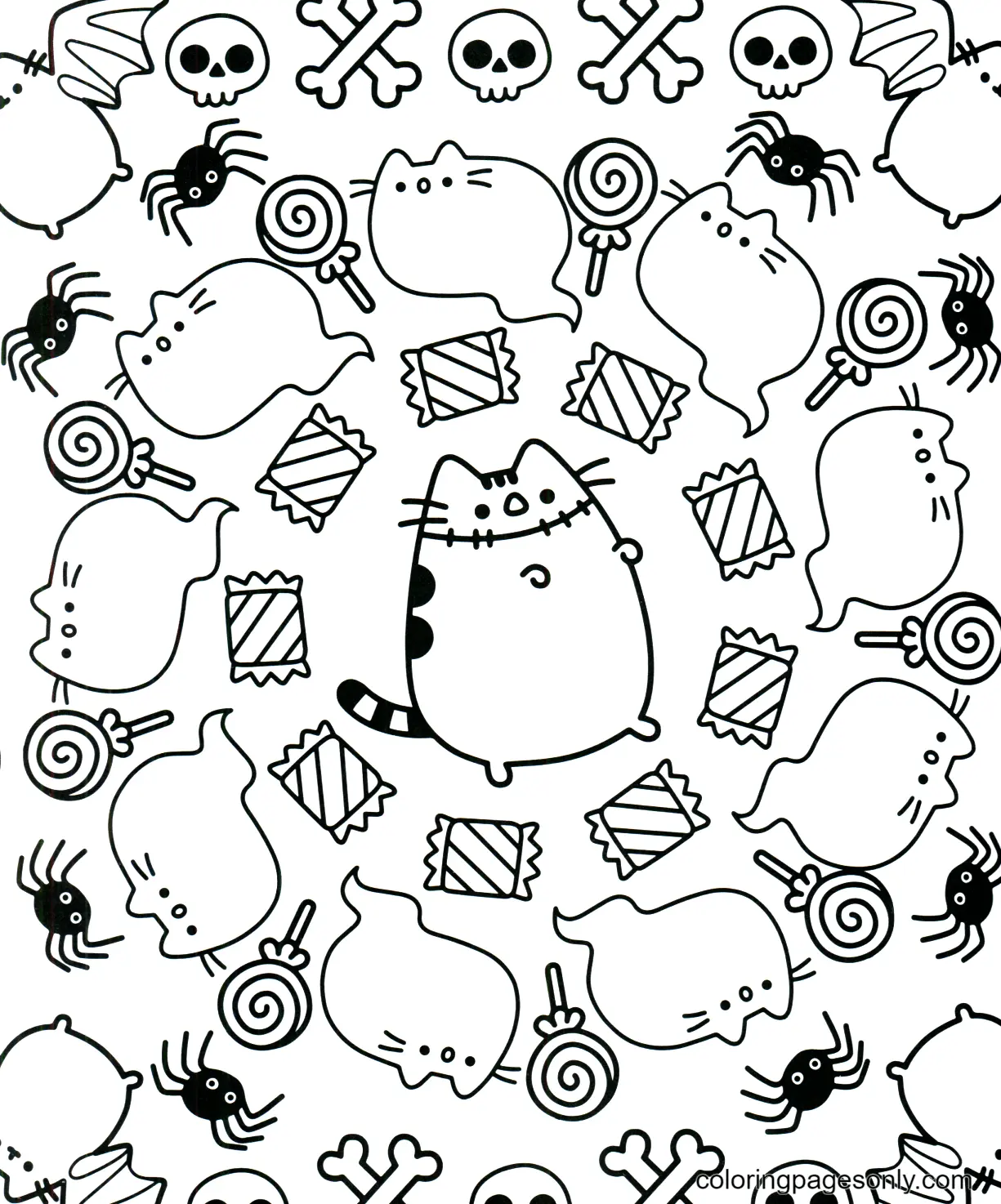 Pusheen Coloring Pages